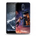 Дизайнерский пластиковый чехол для Nokia 5.1 Доктор Кто