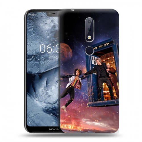 Дизайнерский пластиковый чехол для Nokia 6.1 Plus Доктор Кто