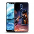 Дизайнерский силиконовый чехол для Nokia 5.1 Plus Доктор Кто