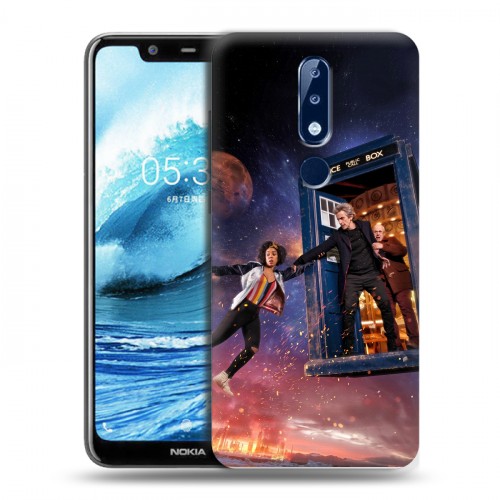 Дизайнерский силиконовый чехол для Nokia 5.1 Plus Доктор Кто