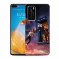 Дизайнерский пластиковый чехол для Huawei P40 Доктор Кто