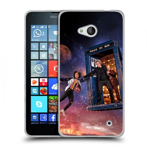Дизайнерский пластиковый чехол для Microsoft Lumia 640 Доктор Кто