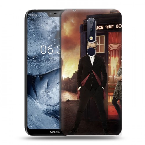 Дизайнерский пластиковый чехол для Nokia 6.1 Plus Доктор Кто