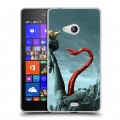 Дизайнерский пластиковый чехол для Microsoft Lumia 540 штамм