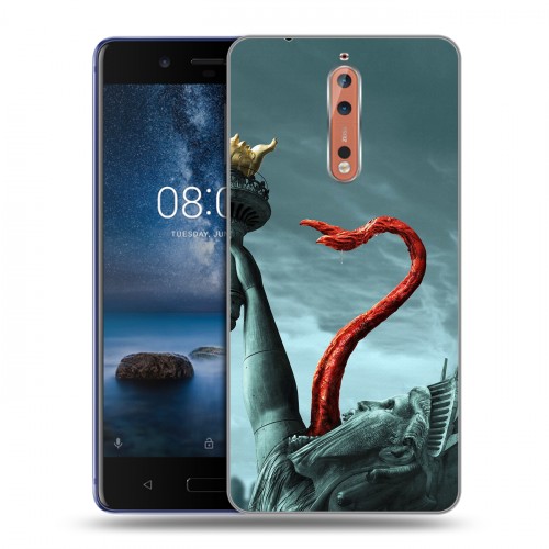 Дизайнерский пластиковый чехол для Nokia 8 штамм