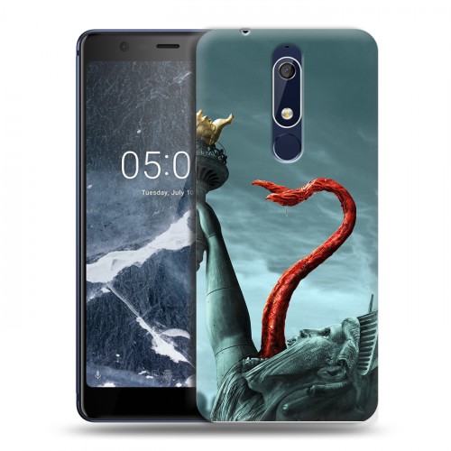 Дизайнерский пластиковый чехол для Nokia 5.1 штамм