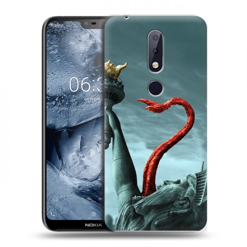 Дизайнерский силиконовый чехол для Nokia 6.1 Plus штамм