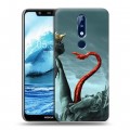 Дизайнерский силиконовый чехол для Nokia 5.1 Plus штамм