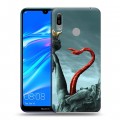 Дизайнерский пластиковый чехол для Huawei Y6 (2019) штамм