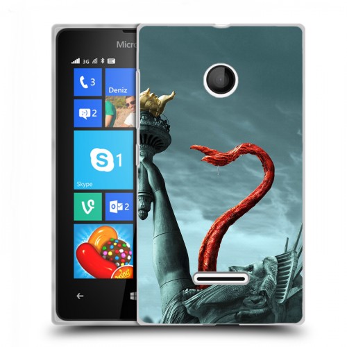 Дизайнерский пластиковый чехол для Microsoft Lumia 435 штамм