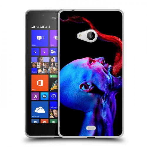 Дизайнерский пластиковый чехол для Microsoft Lumia 540 штамм