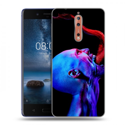 Дизайнерский пластиковый чехол для Nokia 8 штамм