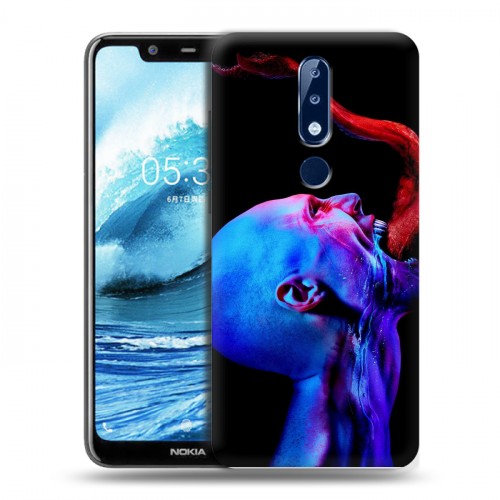 Дизайнерский силиконовый чехол для Nokia 5.1 Plus штамм