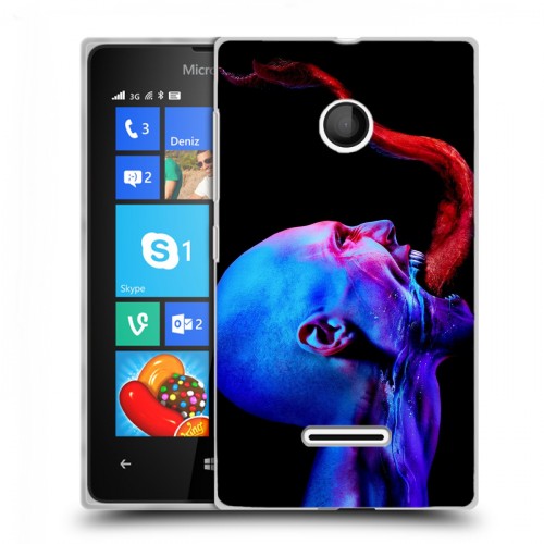 Дизайнерский пластиковый чехол для Microsoft Lumia 435 штамм