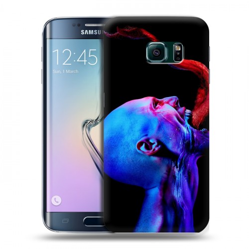 Дизайнерский пластиковый чехол для Samsung Galaxy S6 Edge штамм