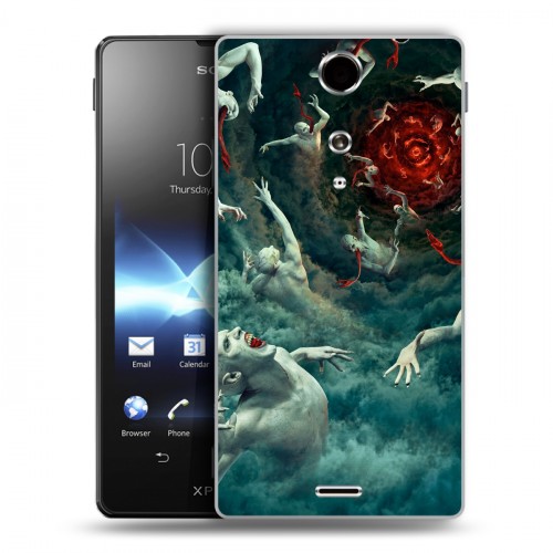 Дизайнерский пластиковый чехол для Sony Xperia TX штамм