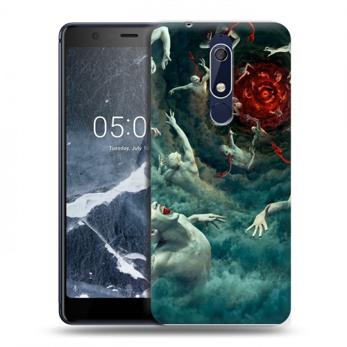 Дизайнерский пластиковый чехол для Nokia 5.1 штамм