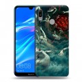 Дизайнерский пластиковый чехол для Huawei Y6 (2019) штамм