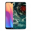 Дизайнерский силиконовый с усиленными углами чехол для Xiaomi RedMi 8A штамм