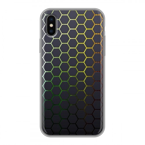 Дизайнерский силиконовый чехол для Iphone x10 Абстракции Сетка