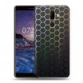 Дизайнерский пластиковый чехол для Nokia 7 Plus Абстракции Сетка