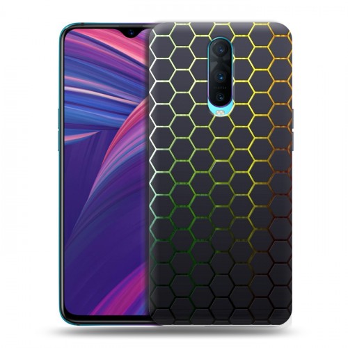 Дизайнерский пластиковый чехол для OPPO RX17 Pro Абстракции Сетка