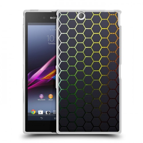 Дизайнерский пластиковый чехол для Sony Xperia Z Ultra  Абстракции Сетка