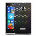 Дизайнерский пластиковый чехол для Microsoft Lumia 435 Абстракции Сетка