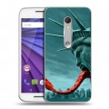 Дизайнерский пластиковый чехол для Lenovo Moto G штамм