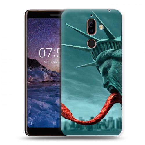 Дизайнерский пластиковый чехол для Nokia 7 Plus штамм