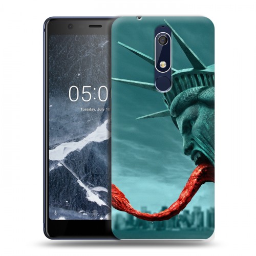 Дизайнерский пластиковый чехол для Nokia 5.1 штамм