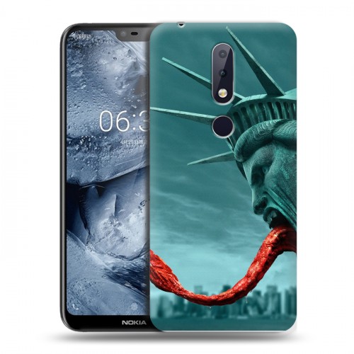 Дизайнерский пластиковый чехол для Nokia 6.1 Plus штамм