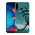 Дизайнерский пластиковый чехол для Samsung Galaxy A20s штамм