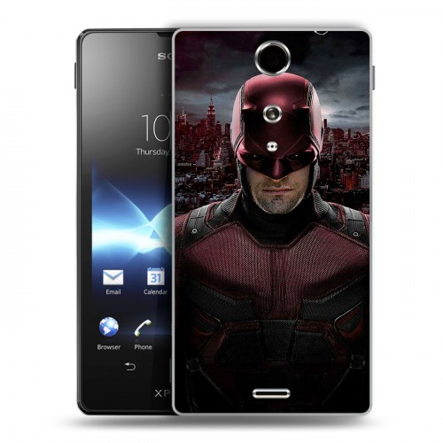 Дизайнерский пластиковый чехол для Sony Xperia TX Сорвиголова