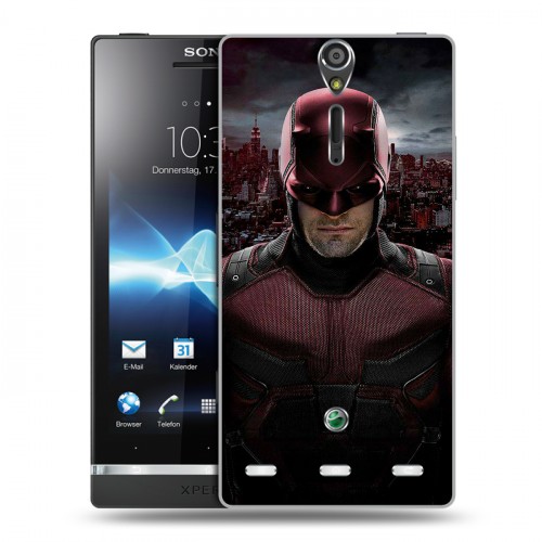 Дизайнерский пластиковый чехол для Sony Xperia S Сорвиголова