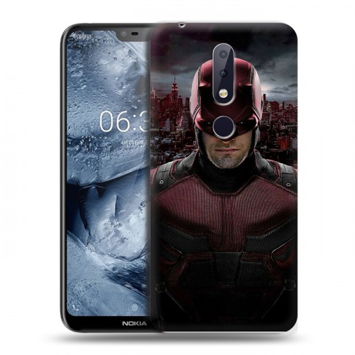 Дизайнерский пластиковый чехол для Nokia 6.1 Plus Сорвиголова