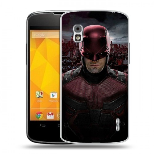 Дизайнерский пластиковый чехол для LG Google Nexus 4 Сорвиголова