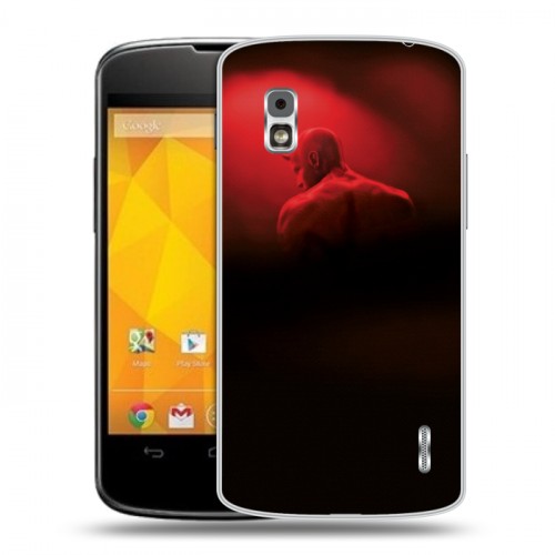 Дизайнерский пластиковый чехол для LG Google Nexus 4 Сорвиголова