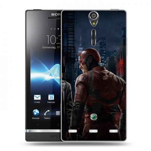 Дизайнерский пластиковый чехол для Sony Xperia S Сорвиголова