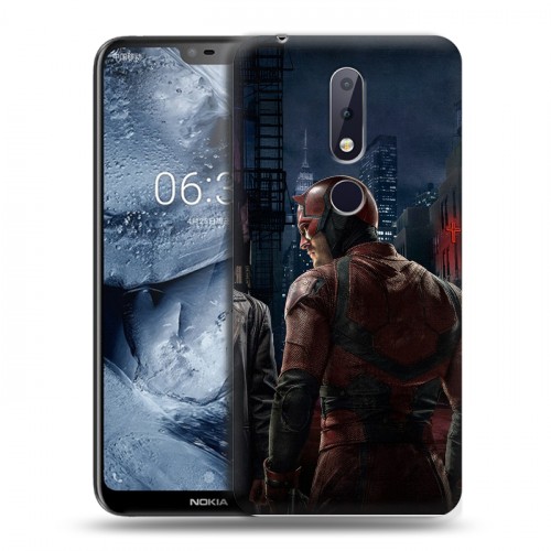 Дизайнерский силиконовый чехол для Nokia 6.1 Plus Сорвиголова