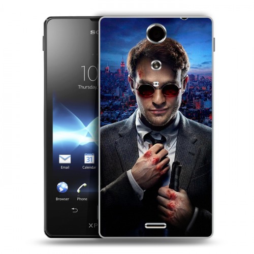 Дизайнерский пластиковый чехол для Sony Xperia TX Сорвиголова