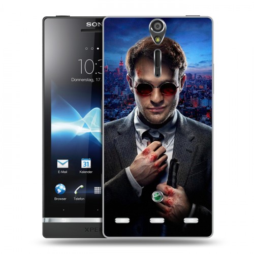 Дизайнерский пластиковый чехол для Sony Xperia S Сорвиголова