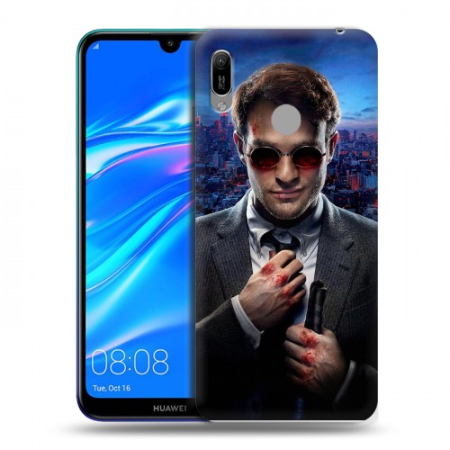 Дизайнерский пластиковый чехол для Huawei Y6 (2019) Сорвиголова