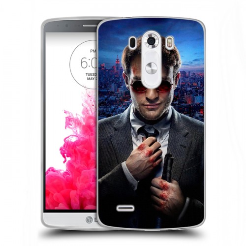 Дизайнерский пластиковый чехол для LG G3 (Dual-LTE) Сорвиголова