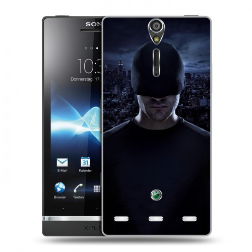 Дизайнерский пластиковый чехол для Sony Xperia S Сорвиголова