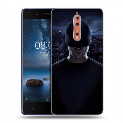 Дизайнерский пластиковый чехол для Nokia 8 Сорвиголова