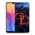 Дизайнерский силиконовый с усиленными углами чехол для Xiaomi RedMi 8A Сорвиголова