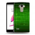 Дизайнерский пластиковый чехол для LG G4 Stylus Абстракции Сетка