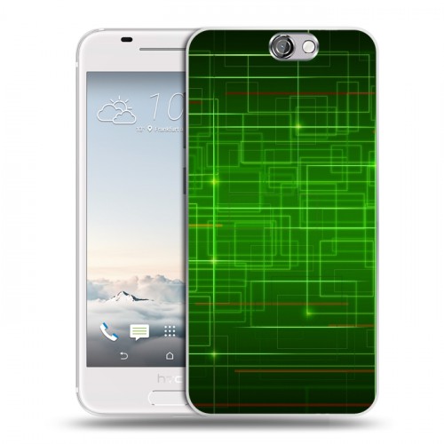 Дизайнерский пластиковый чехол для HTC One A9 Абстракции Сетка