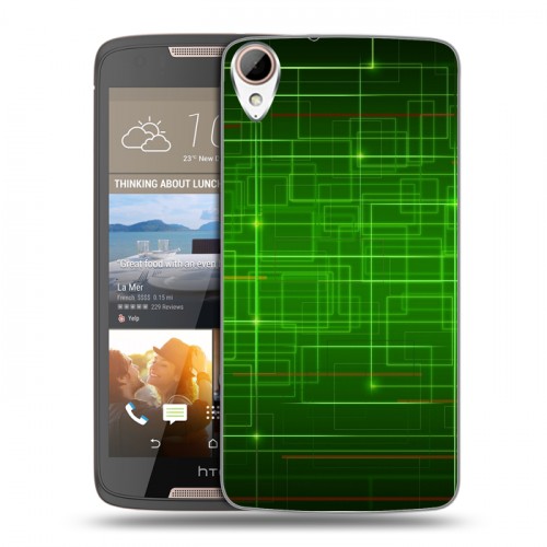 Дизайнерский силиконовый чехол для HTC Desire 828 Абстракции Сетка